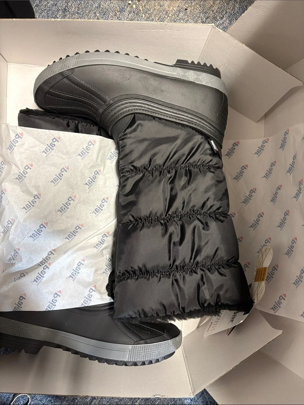 New Pajar Black Insulated waterproof winter boots